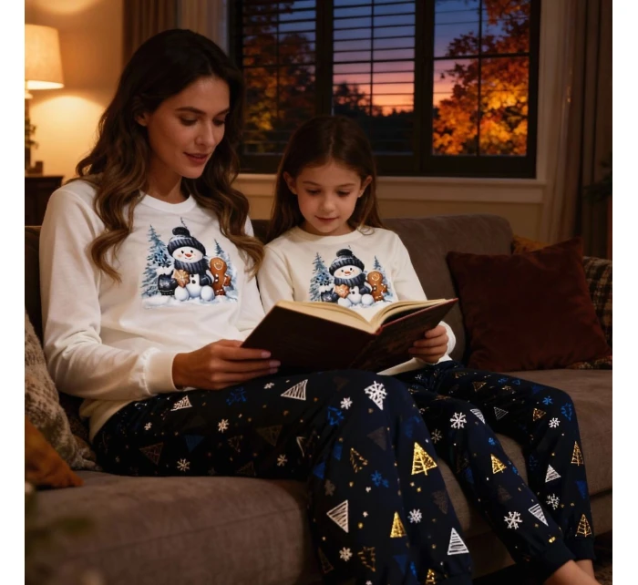 Cornette 721/427 Snowy Day long/r Christmas S-2XL dámske pyžamo