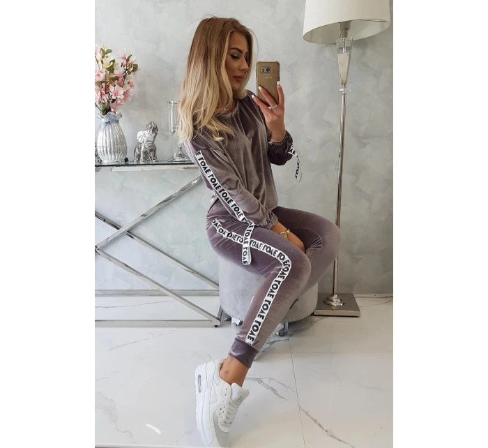 Velúrová súprava Love grey