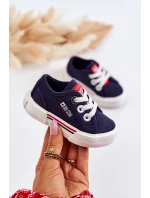 Dziecięce Niskie Trampki Big Star JJ374163 Granatowe