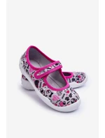 Dziecięce Papcie Baleriny Befado 114X521 Szaro-Różowe