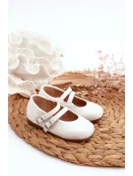 Dětské Baletky S Proužky Bílé model 21663281 - Boto Dětské Baletky S Proužky Bílé model 21663281 - Boto