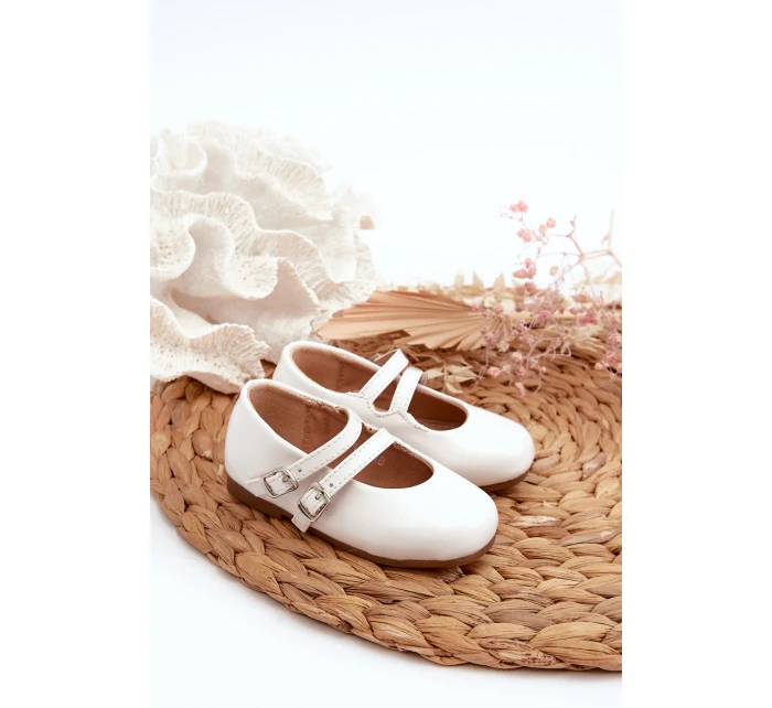 Dětské Baletky S Proužky Bílé model 21663281 - Boto Dětské Baletky S Proužky Bílé model 21663281 - Boto