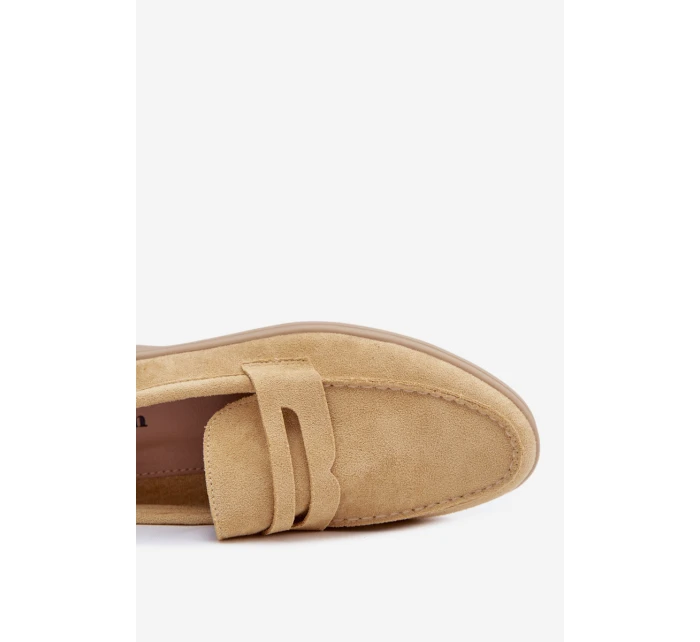 Dámské mokasíny z eko semiše žluté Renelia