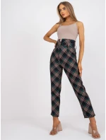 DHJ nohavice SP 3689.08 čierna a zelená