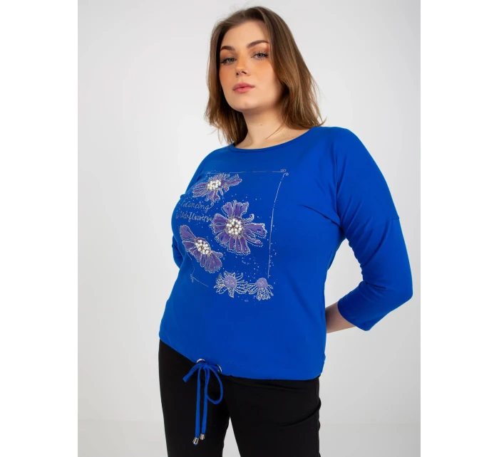 Dámska blúzka RV BZ 8457.47P tmavo modrá - FPrice
