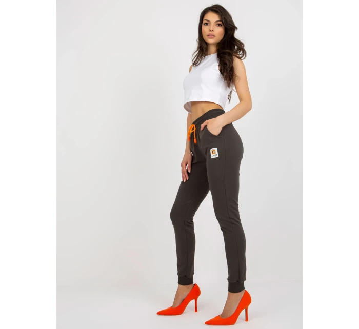 Tepláky RV DR 7886.04 tmavá khaki