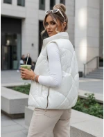 Dámská prošívaná vesta krémová Dstreet model 21965688 - FashionStreet