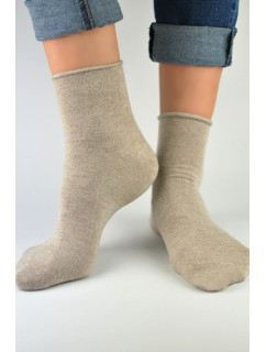 Dámske netlačiace ponožky Noviti SB022 Lurex 35-42