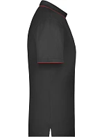 JN Pánské piqué polo s kontrastní légou 02.0 black/red model 22489110 - Daiber JN Pánské piqué polo s kontrastní légou 02.0 black/red model 22489110 - Daiber