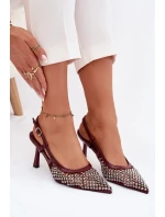 Lodičky s příchytkami bordové Selinna Lodičky s příchytkami bordové Selinna