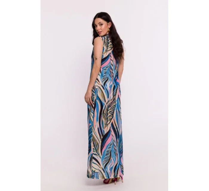 B283 Maxi šaty s potlačou - model 2