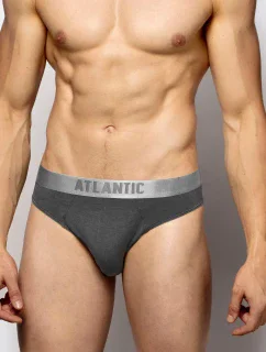 Pánské slipy z model 19960908 bavlny 2Pack tmavě šedé - Atlantic