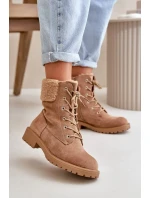 Dámske zateplené členkové topánky Workery Zippered Brown Mivael Dámske zateplené členkové topánky Workery Zippered Brown Mivael