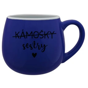 KÁMOŠKY SESTRY - modrý keramický hrníček 300 ml KÁMOŠKY SESTRY - modrý keramický hrníček 300 ml