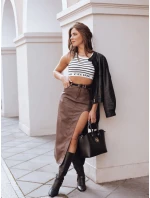 hnědá midi sukně Dstreet model 21971528 - FashionStreet