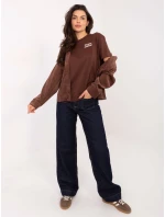 Košeľa D50061J11078A3 tmavohnedá