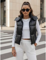 Dámska prešívaná vesta OSHE čierna FashionStreet TY3706