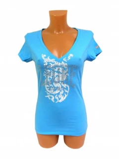 Dámske tričko LEONE LW1011/S16 tyrkysová "M"