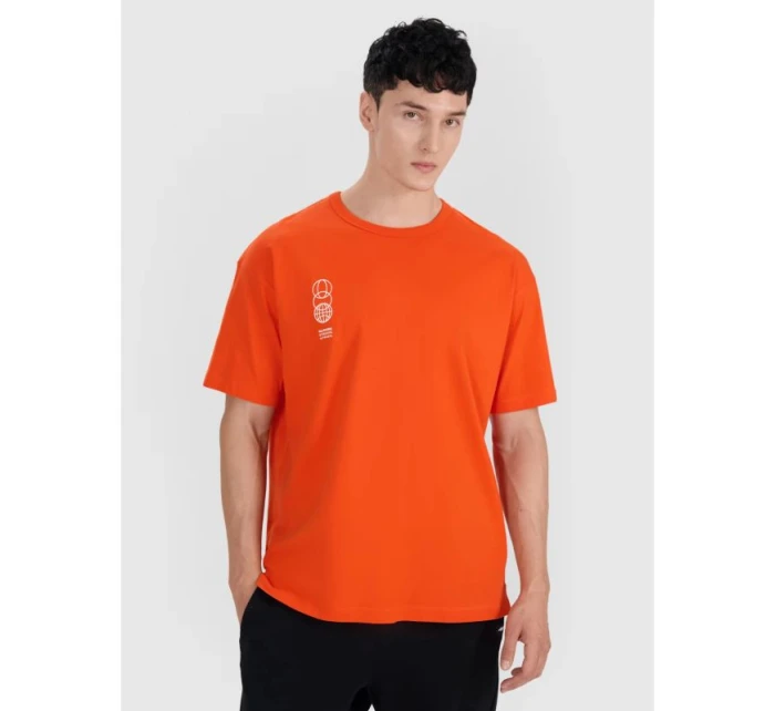 Pánské tričko oversize s potiskem model 21436916 pánské - 4F