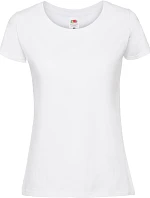 Fruit of the Loom Lady-Fit Iconic 195 T Dámske tričko z hrubej bavlny 16.1424 biele