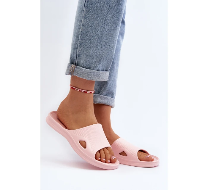 Klasické dámské žabky růžové model 21646853 - Boto
