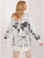 Sweter BA SW model 19688853 ecru - FPrice Sweter BA SW model 19688853 ecru - FPrice