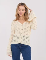 Sweter PM SW model 21821354 jasny beżowy - FPrice Sweter PM SW model 21821354 jasny beżowy - FPrice