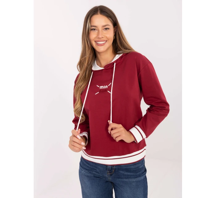 Mikina RV BL A857.47 burgundy Mikina RV BL A857.47 burgundy