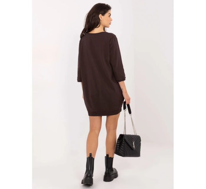 Sukienka RV SK model 21793767 ciemny brązowy - FPrice