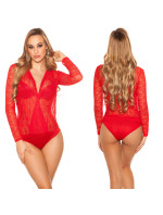 Sexy Longsleeve Lace Body With model 19600893 Back - Style fashion