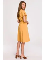 Dámské košilové šaty Yellow model 17603502 - STYLOVE Dámské košilové šaty Yellow model 17603502 - STYLOVE