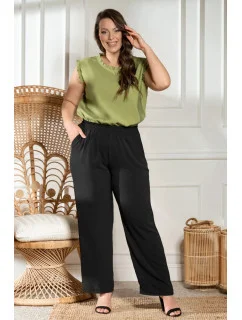 Dámske nohavice Plus size Domina - Karko