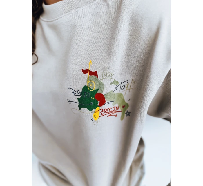 Dámská mikina světle šedá Dstreet model 21963015 - FashionStreet