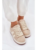 Dámské Tenisky Z Eko Semiše Béžové model 21696842 - EVENTO Dámské Tenisky Z Eko Semiše Béžové model 21696842 - EVENTO