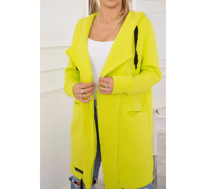 Zateplená bunda s kapucňou pistáciová