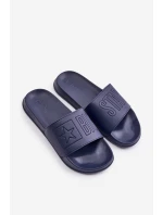 Ľahké pánske papuče s logom Big Star OO174031 Dark Blue Ľahké pánske papuče s logom Big Star OO174031 Dark Blue