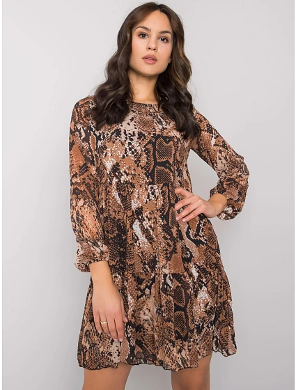 Šaty WN SK hnědá model 16327859 - FPrice Šaty WN SK hnědá model 16327859 - FPrice