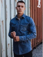 Pánská modrá džínová košile Dstreet model 21978441 - FashionStreet