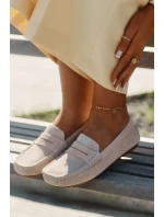 Semišové Dámské Mokasíny Big Star model 21693806 Béžové - Big Star Shoes