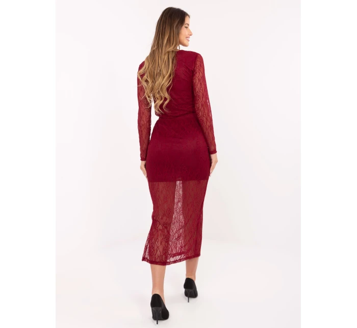 Sukňa MI SD 122436.60 bordová