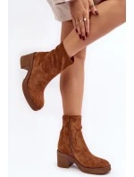 Dámské kotníkové boty Camel Argastis na vysokém podpatku Dámské kotníkové boty Camel Argastis na vysokém podpatku