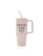 EVERY DEJ IS GUD DEJ - ružový cestovný termohrnček 900 ml