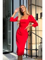 Dámske večerné šaty 264 170849 červené - Bicotone