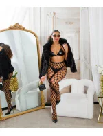 Sexy síťované punčocháče černé model 20904445 - In-style Fashion Sexy síťované punčocháče černé model 20904445 - In-style Fashion