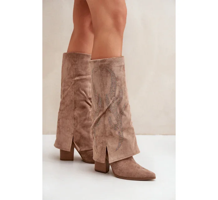 Čižmy na podpätku model 204657 Step in style