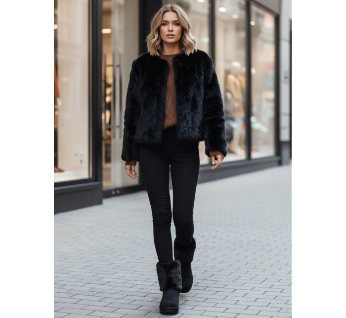 Dámske čierne semišové snežnice FashionStreet ZY1279