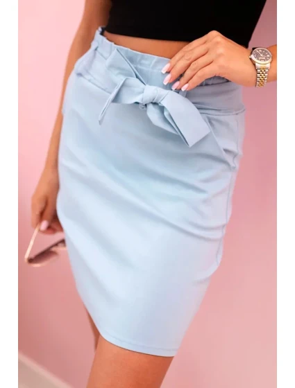 Dámská sukně s vysokým pasem modrý Dámská sukně s vysokým pasem modrý