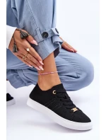 Damskie Sznurowane Trampki Czarne Etna Damskie Sznurowane Trampki Czarne Etna