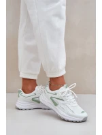 Buty Sportowe Damskie Big Star NN274A095 HI-POLY SYSTEM Biało-Zielone Buty Sportowe Damskie Big Star NN274A095 HI-POLY SYSTEM Biało-Zielone
