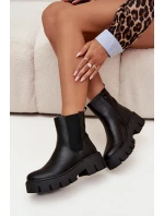 Dámské kotníkové boty s zipem Eko kůže Černé model 21709271 - Boto Dámské kotníkové boty s zipem Eko kůže Černé model 21709271 - Boto